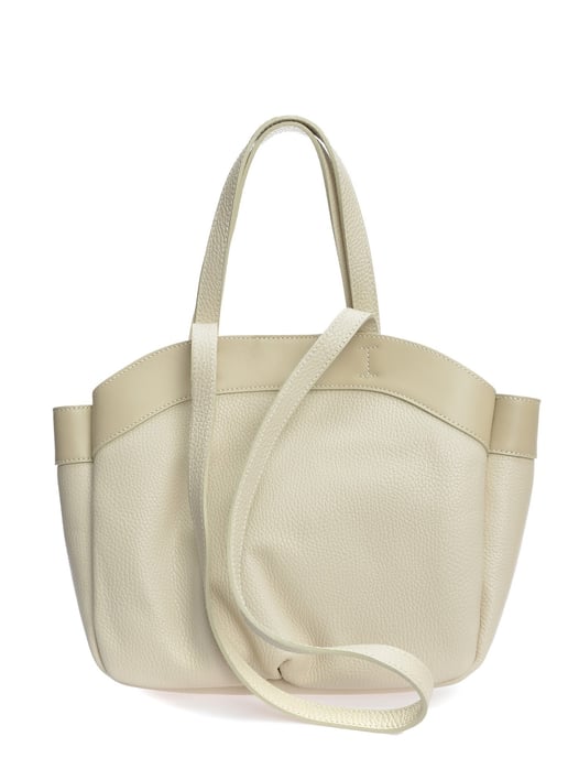 Anna Luchini Beige Rindsledertasche - Image 1