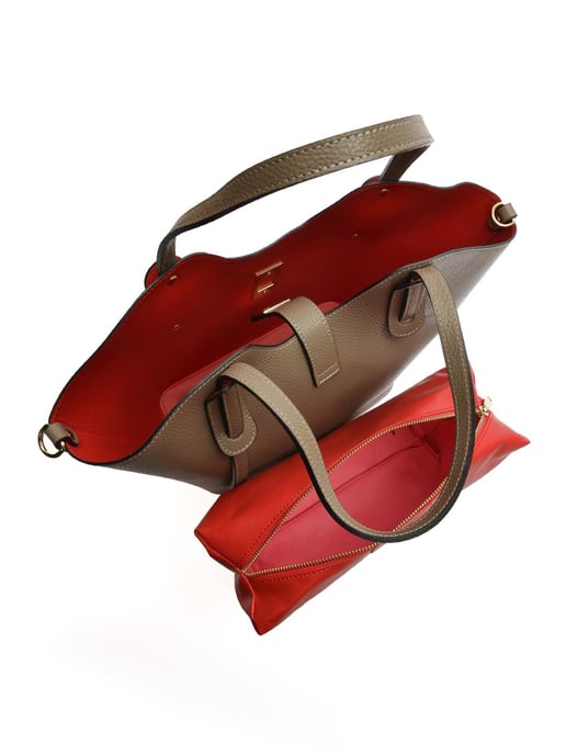 Isabella Rhea Beige Rindsledertasche - Image 4