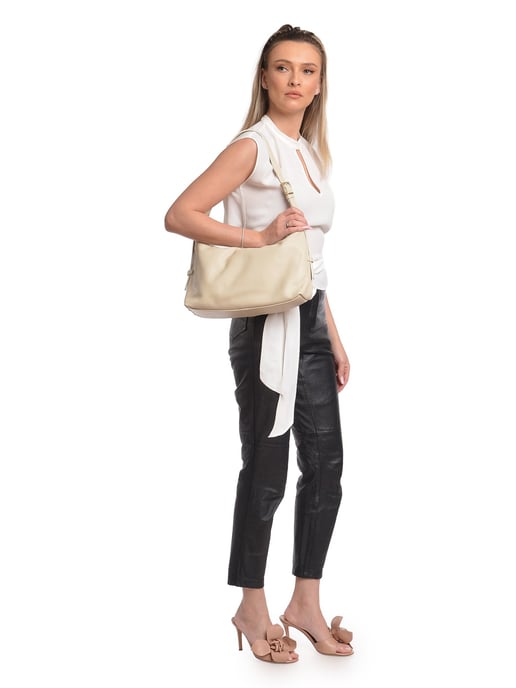 Isabella Rhea Beige Rindsledertasche - Image 5