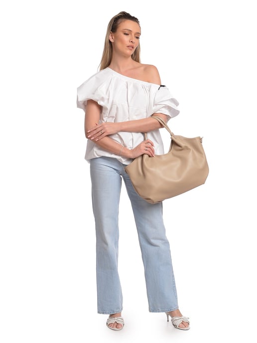 Isabella Rhea Beige Rindsledertasche - Image 5