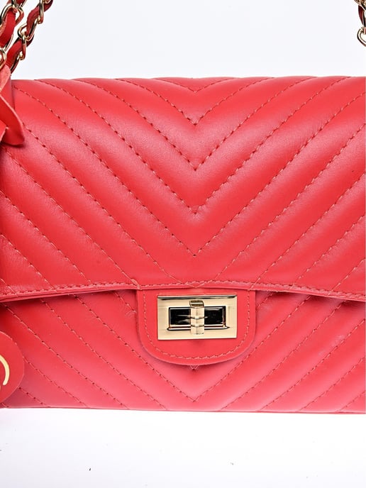 Roberta M Rot Rindsledertasche - Image 3