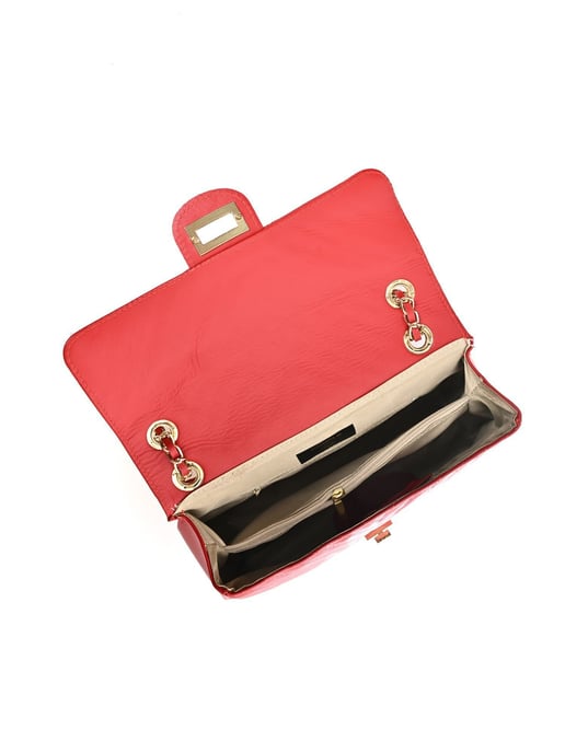 Roberta M Rot Rindsledertasche - Image 4