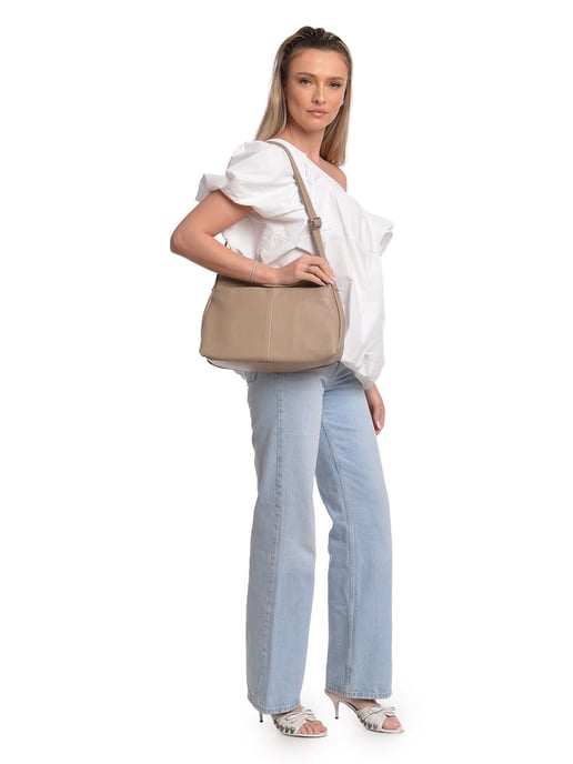 Isabella Rhea Beige Rindsledertasche - Image 5