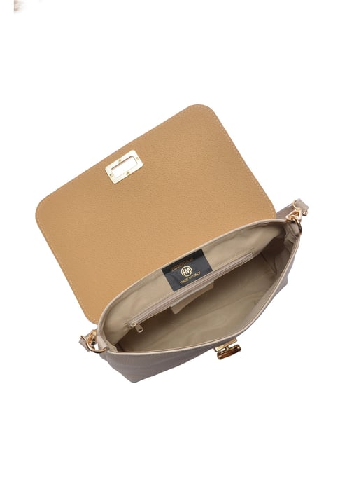 Roberta M Beige Rindsledertasche - Image 4