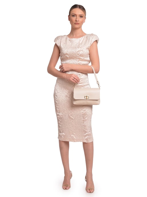 Roberta M Beige Rindsledertasche - Image 5