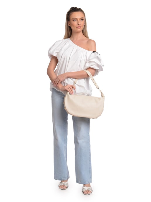 Isabella Rhea Beige Rindsledertasche - Image 5
