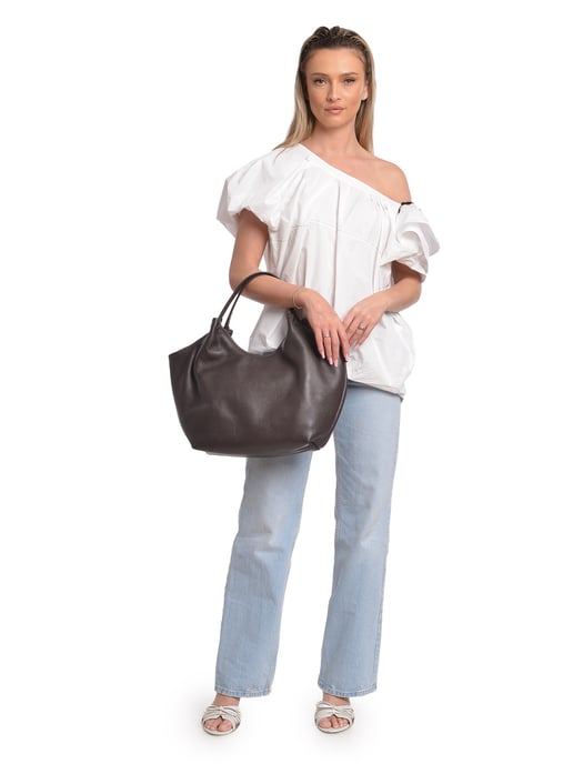 Isabella Rhea Kastanienbraun Rindsledertasche - Image 5