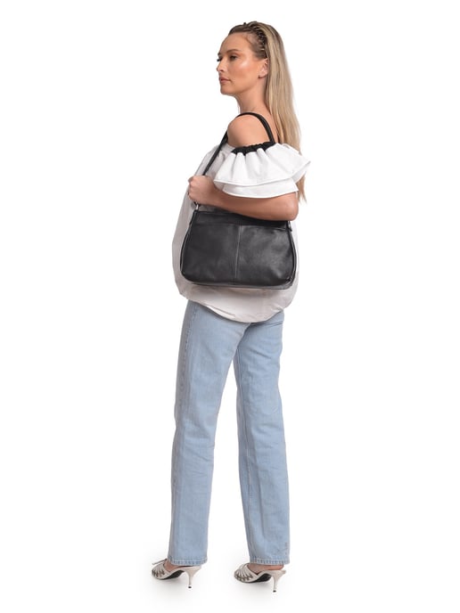 Isabella Rhea Schwarz Rindsledertasche - Image 5