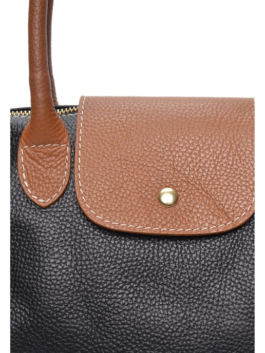 Anna Luchini Schwarz Rindsledertasche - Image 3