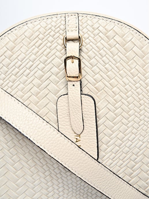 Roberta M Beige Rindsledertasche - Image 3