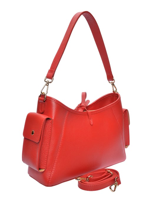 Anna Luchini Rot Rindsledertasche - Image 2