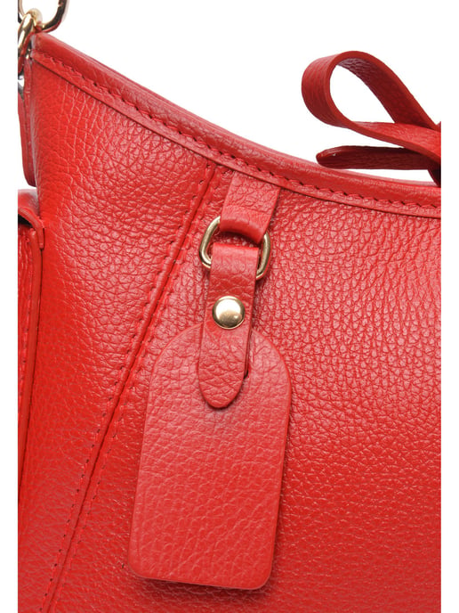 Anna Luchini Rot Rindsledertasche - Image 3