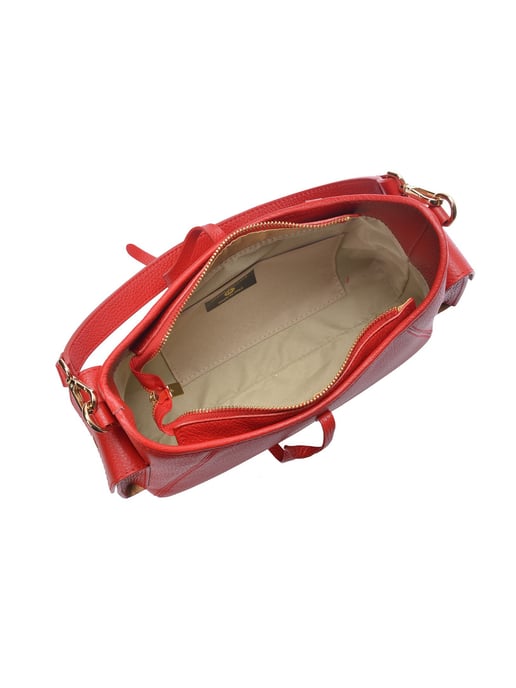 Anna Luchini Rot Rindsledertasche - Image 4