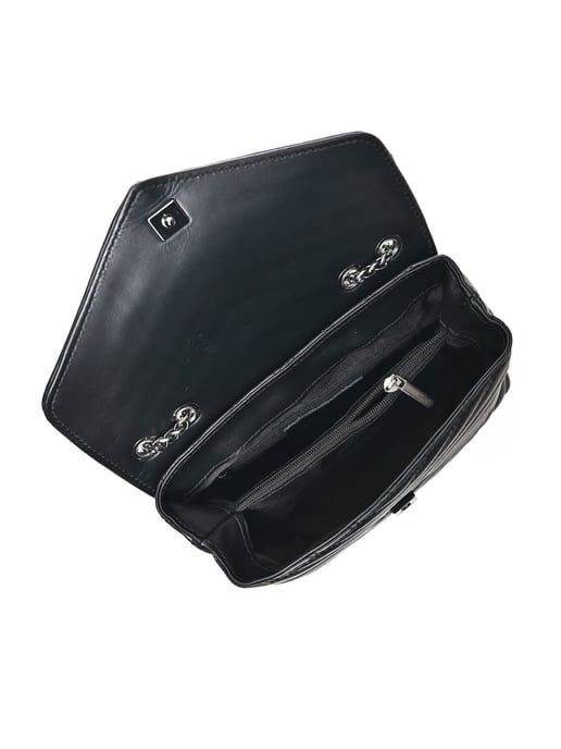 Luisa Vannini Schwarz Rindsledertasche - Image 4