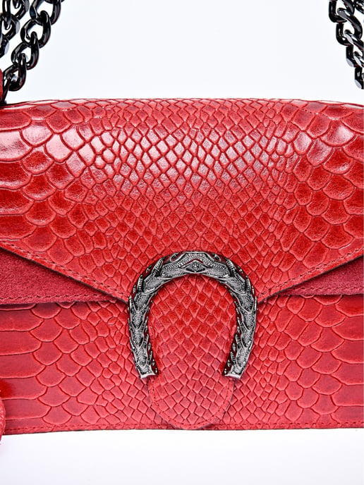 Roberta M Rot Rindsledertasche - Image 3
