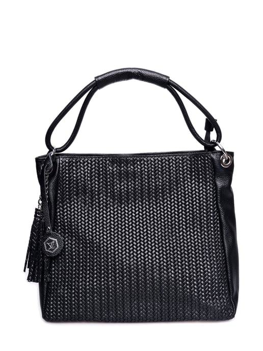 Luisa Vannini Schwarz Rindsledertasche - Image 1