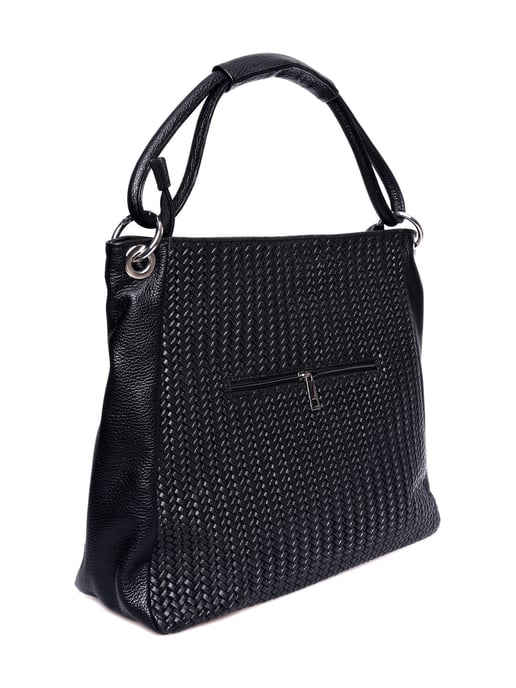 Luisa Vannini Schwarz Rindsledertasche - Image 2