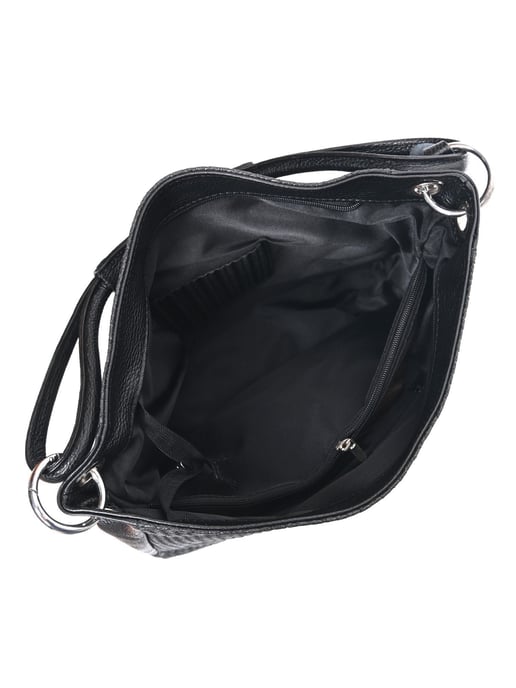 Luisa Vannini Schwarz Rindsledertasche - Image 4