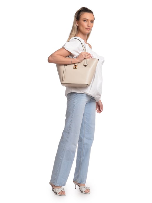 Isabella Rhea Beige Rindsledertasche - Image 5