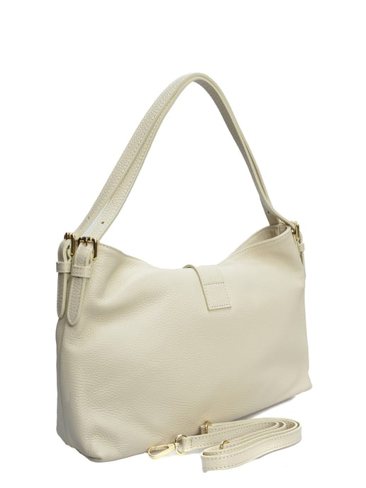 Anna Luchini Beige Rindsledertasche - Image 2
