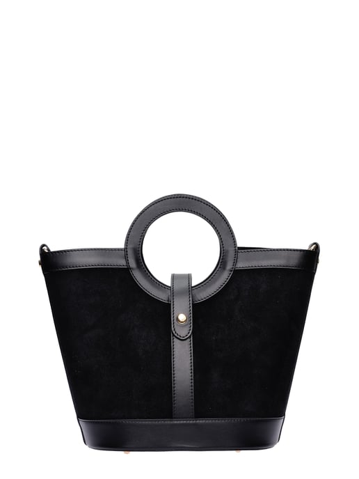 Anna Luchini Schwarz Rindsledertasche - Image 1
