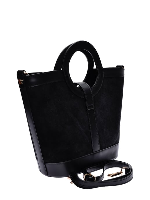Anna Luchini Schwarz Rindsledertasche - Image 2