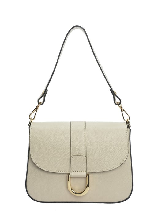 Anna Luchini Beige Rindsledertasche - Image 1