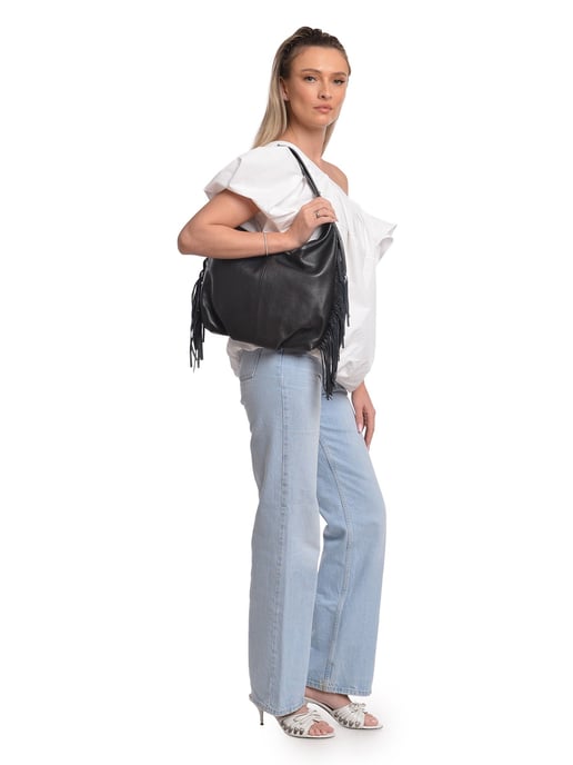 Isabella Rhea Schwarz Rindsledertasche - Image 5
