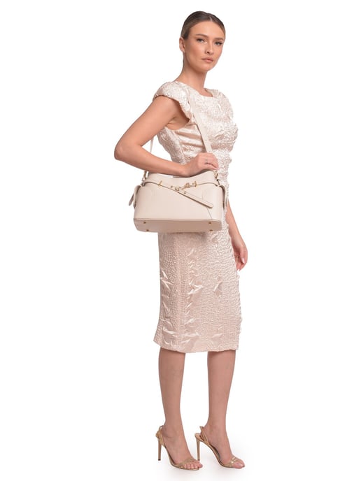 Roberta M Beige Rindsledertasche - Image 5