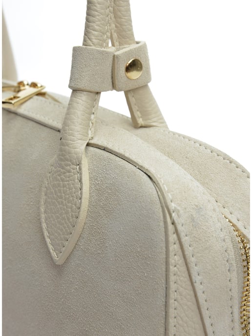 Anna Luchini Beige Rindsledertasche - Image 3