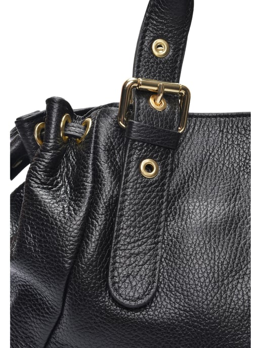 Anna Luchini Schwarz Rindsledertasche - Image 3