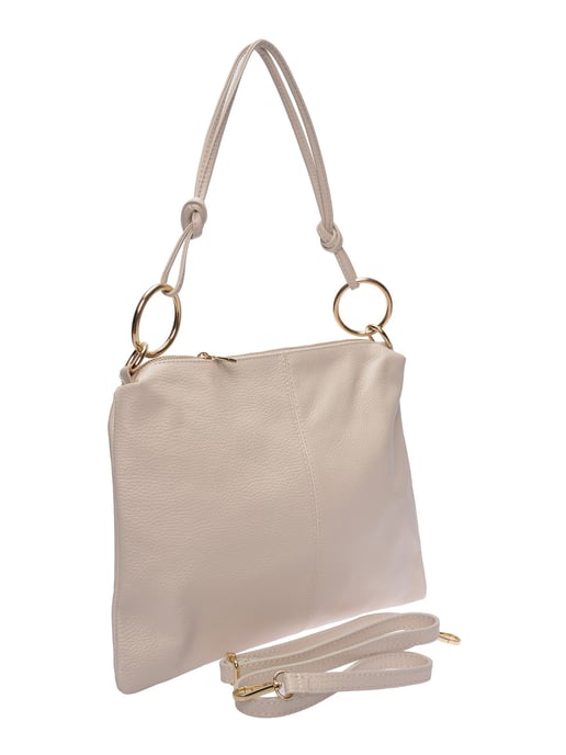 Luisa Vannini Beige Rindsledertasche - Image 2