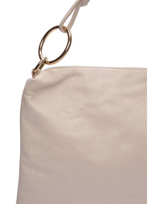 Luisa Vannini Beige Rindsledertasche - Image 3