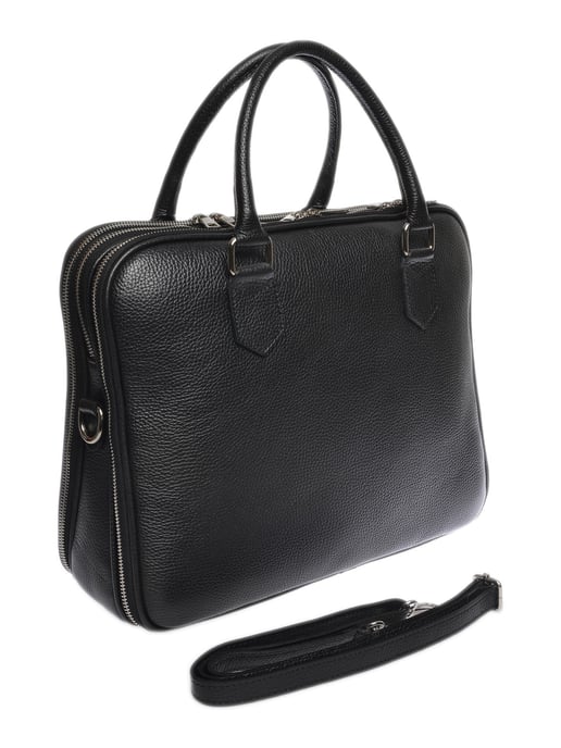 Luisa Vannini Schwarz Rindsledertasche - Image 2