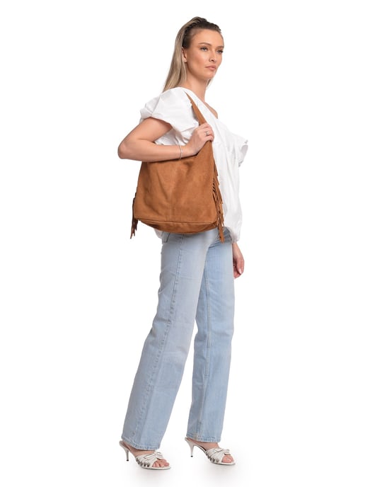 Isabella Rhea Braun Rindsledertasche - Image 5