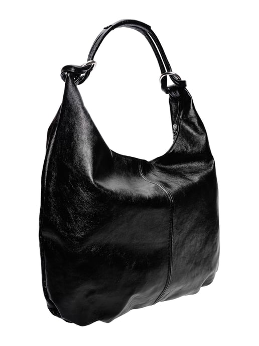 Anna Luchini Schwarz Rindsledertasche - Image 2