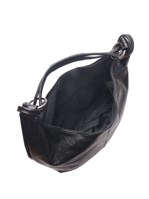 Anna Luchini Schwarz Rindsledertasche - Image 4