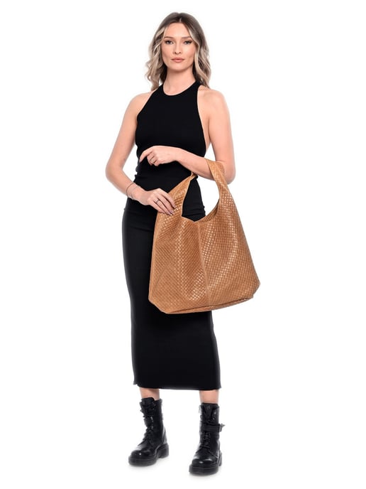 Luisa Vannini Braun Rindsledertasche - Image 5
