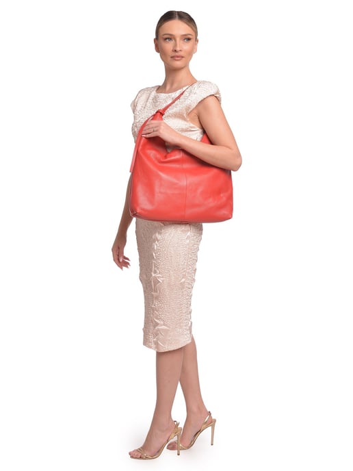 Roberta M Rot Rindsledertasche - Image 5