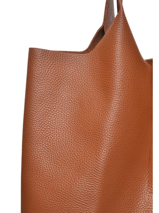 Anna Luchini Braun Rindsledertasche - Image 3