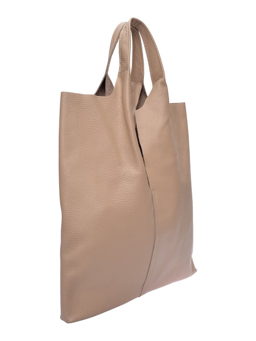 Anna Luchini Beige Rindsledertasche - Image 2