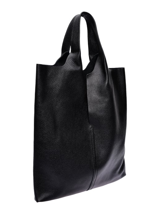 Anna Luchini Schwarz Rindsledertasche - Image 2