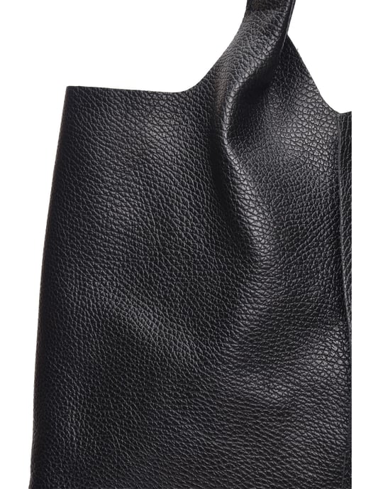 Anna Luchini Schwarz Rindsledertasche - Image 3