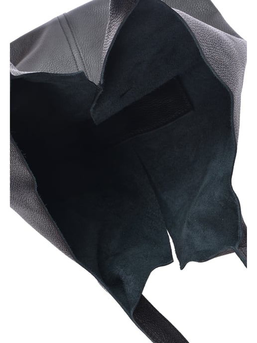 Anna Luchini Schwarz Rindsledertasche - Image 4