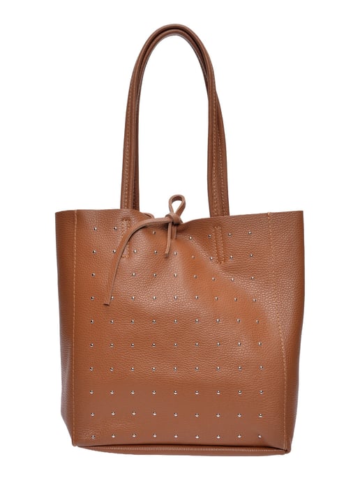 Isabella Rhea Braun Rindsledertasche - Image 1