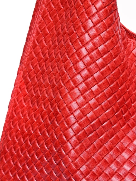 Luisa Vannini Rot Rindsledertasche - Image 3