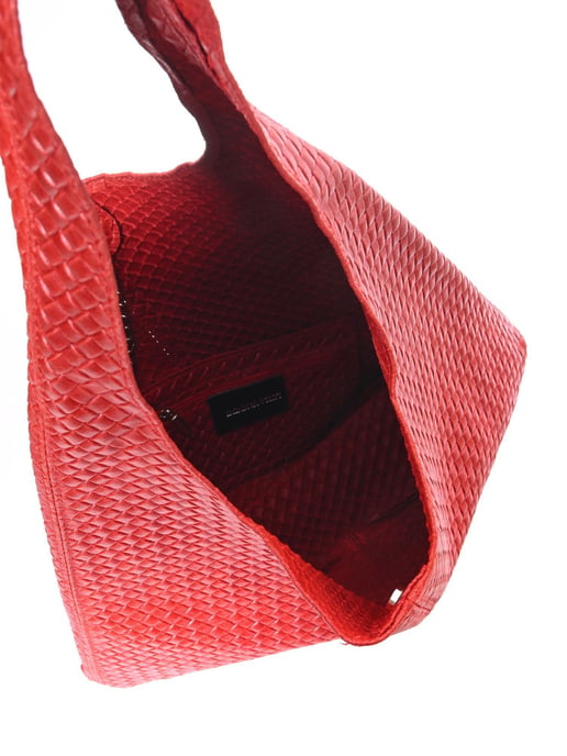 Luisa Vannini Rot Rindsledertasche - Image 4