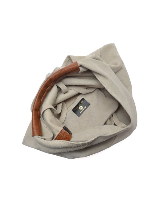 Anna Luchini Beige Rindsledertasche - Image 4