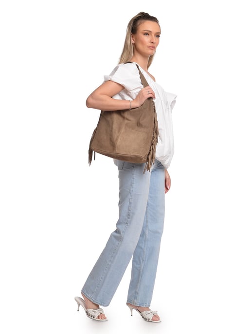 Isabella Rhea Beige Rindsledertasche - Image 5