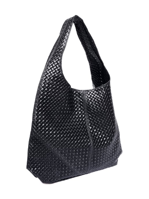 Luisa Vannini Schwarz Rindsledertasche - Image 2